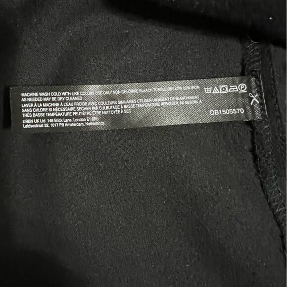 FREE PEOPLE  Vivian Mini Dress in Black Combo Size Extra Small XS - Picture 8 of 8